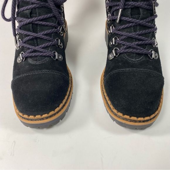 Sam Edelman Women's Bowen Boots Color Black/Raspberry Wine SZ 6 - Picture 4 of 12